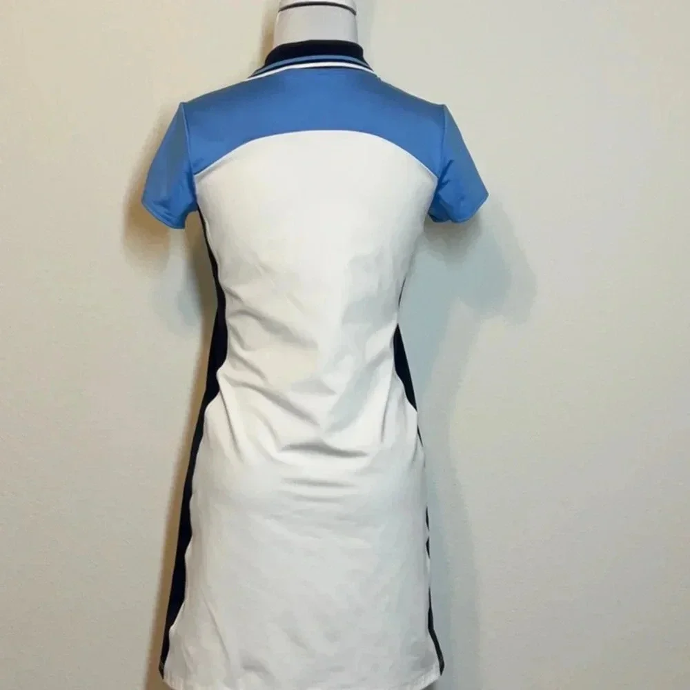 Ralph Lauren RLX Color Blocked Knee-Length Buttoned Polo Dress Size: L (12-14) - Picture 4 of 14